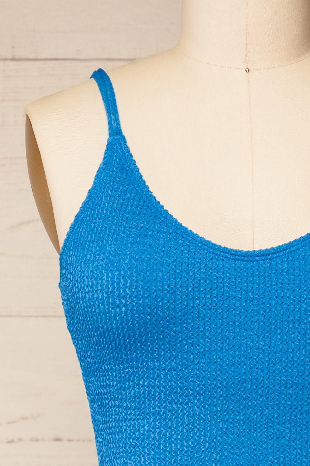 Maui Blue Low back One-piece Swimsuit | La petite garçonne front