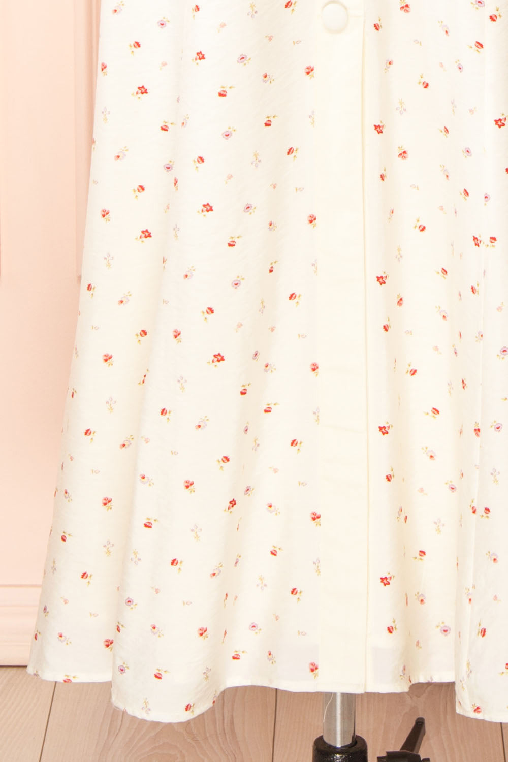 Mayumi Ivory Floral Maxi Dress with Bow Detail | Boutique 1861 bottom