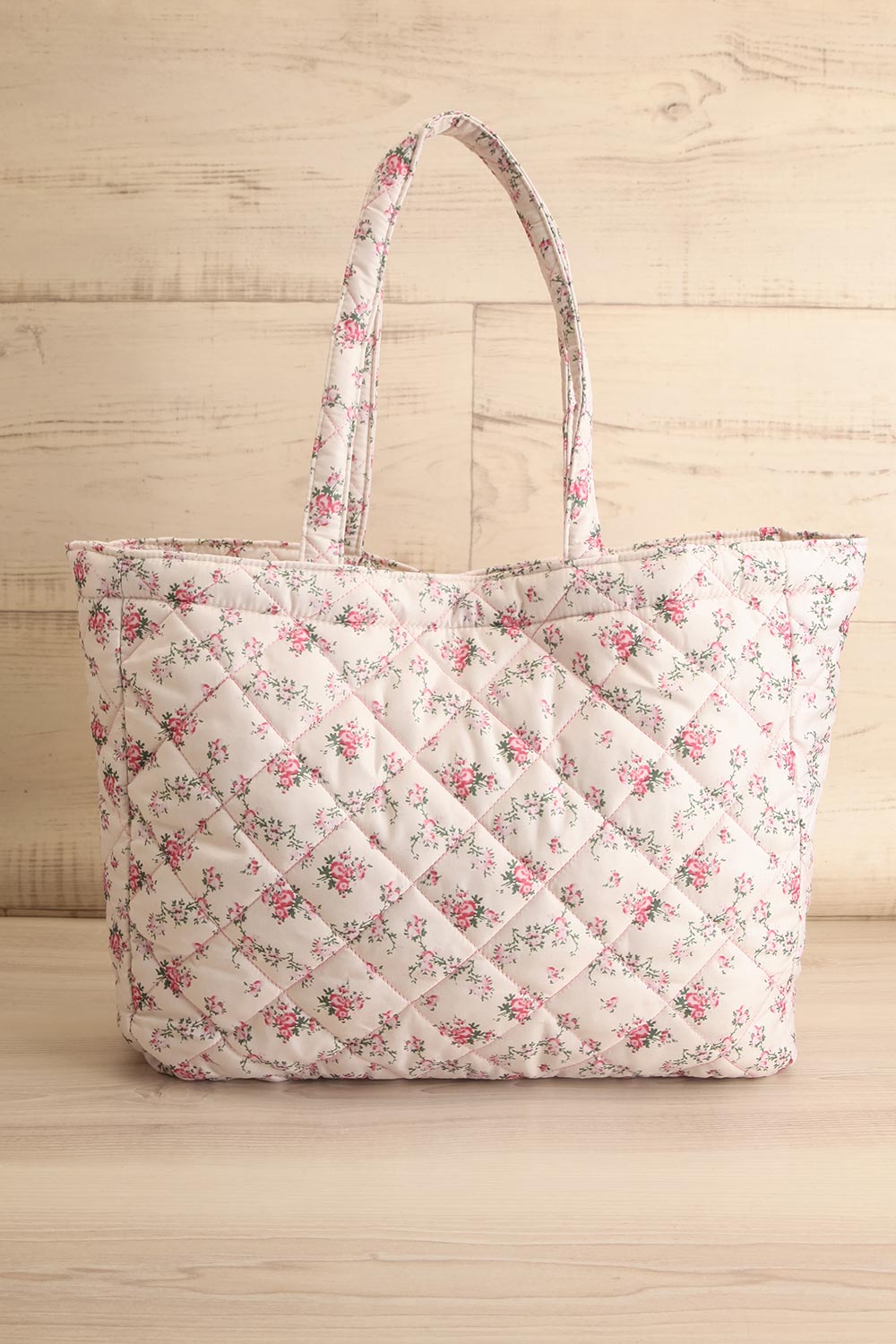 Mbuyi Pink Quilted Floral Tote Bag | Boutique 1861 front