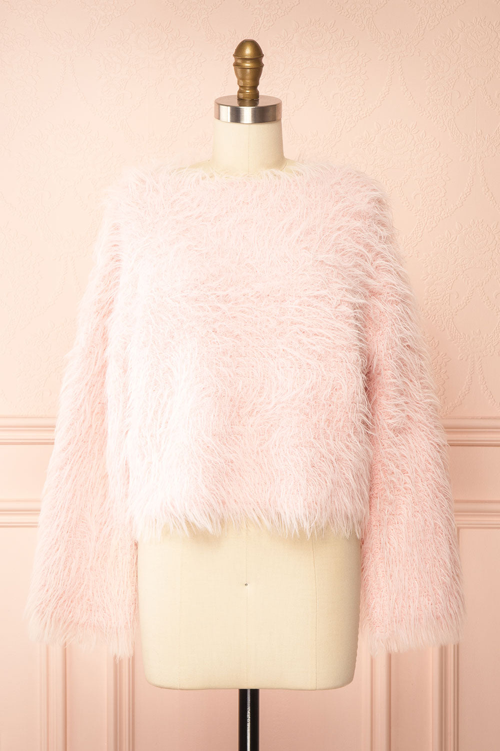 Meloriane Pink Fluffly Sweater | Boutique 1861 front