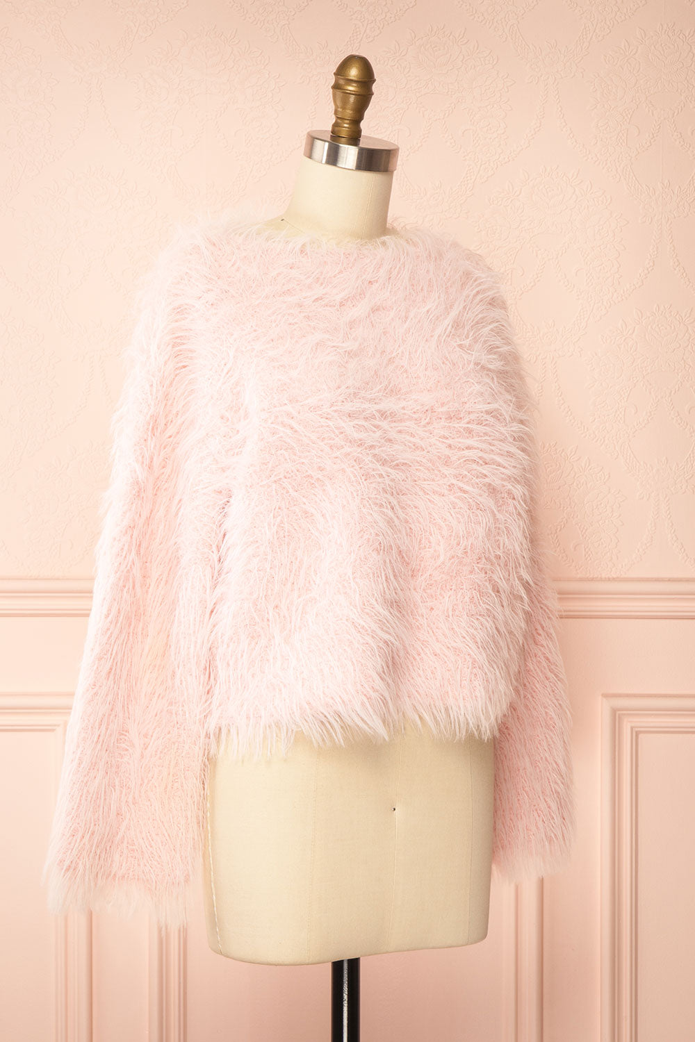 Meloriane Pink Fluffly Sweater | Boutique 1861 side view