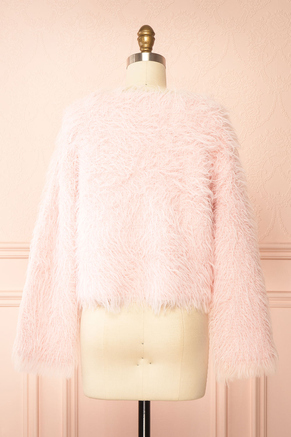 Meloriane Pink Fluffly Sweater | Boutique 1861 back view