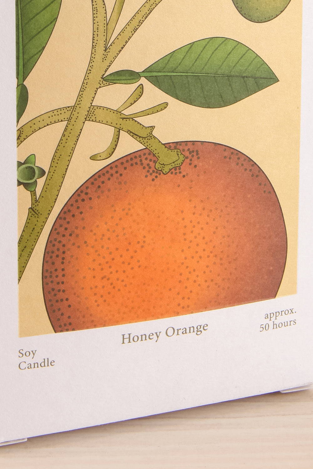 Honey Orange Candle by Theorie Botanique | Maison garçonne box close-up