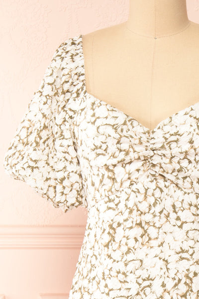 Mikaru White Floral A-Line Dress | Boutique 1861 front
