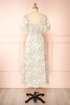 Mikaru White Floral A-Line Dress | Boutique 1861 back view