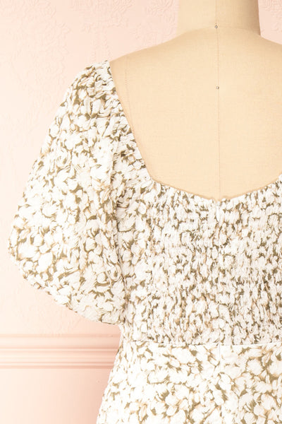 Mikaru White Floral A-Line Dress | Boutique 1861 back