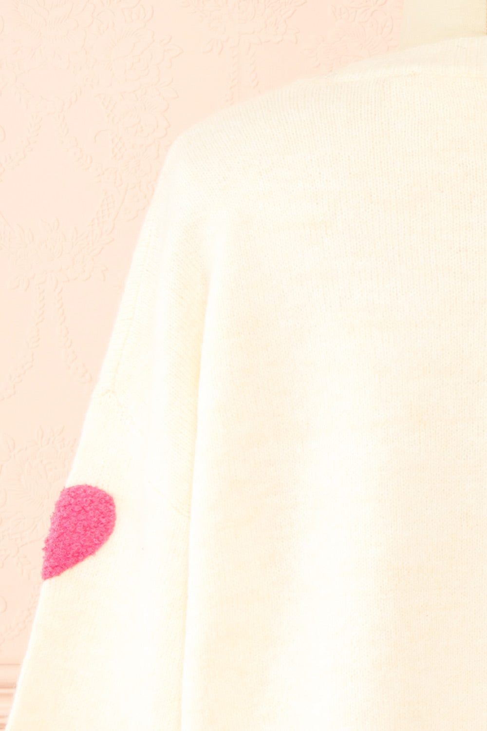 Minerve Heart Patterned Knit Sweater | Boutique 1861 back