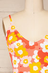 Mirjami Floral Pink One-Piece Swimsuit | La petite garçonne front