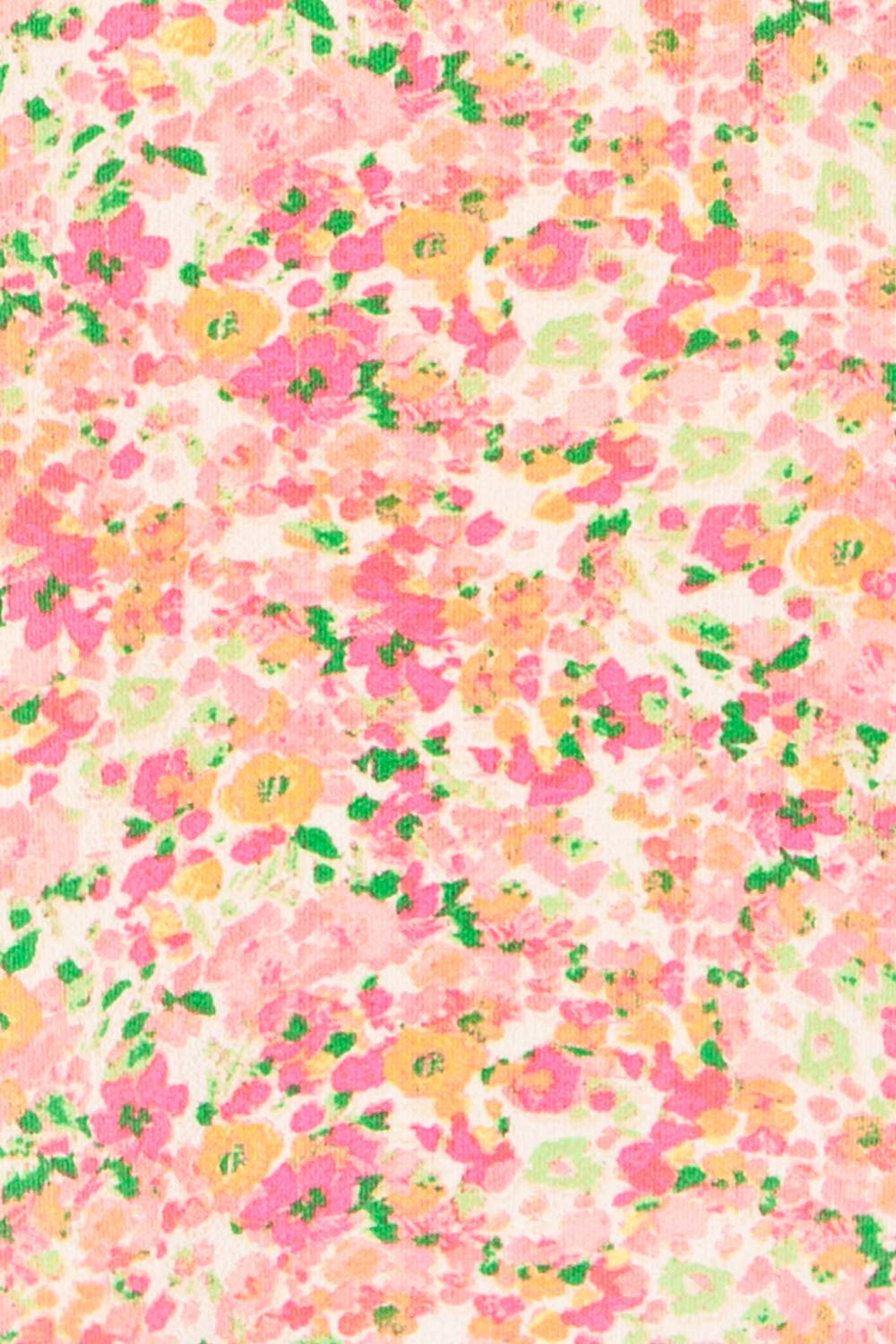 Mirmande Floral Short Dress w/ Thin Straps | La petite garçonne fabric