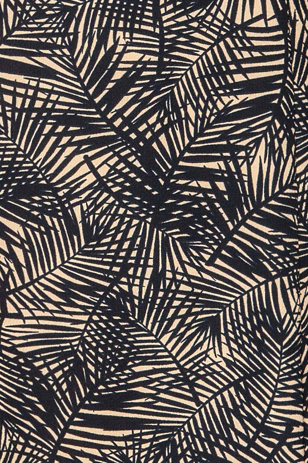 Mirmande Navy Short Dress w/ Thin Straps | La petite garçonne fabric