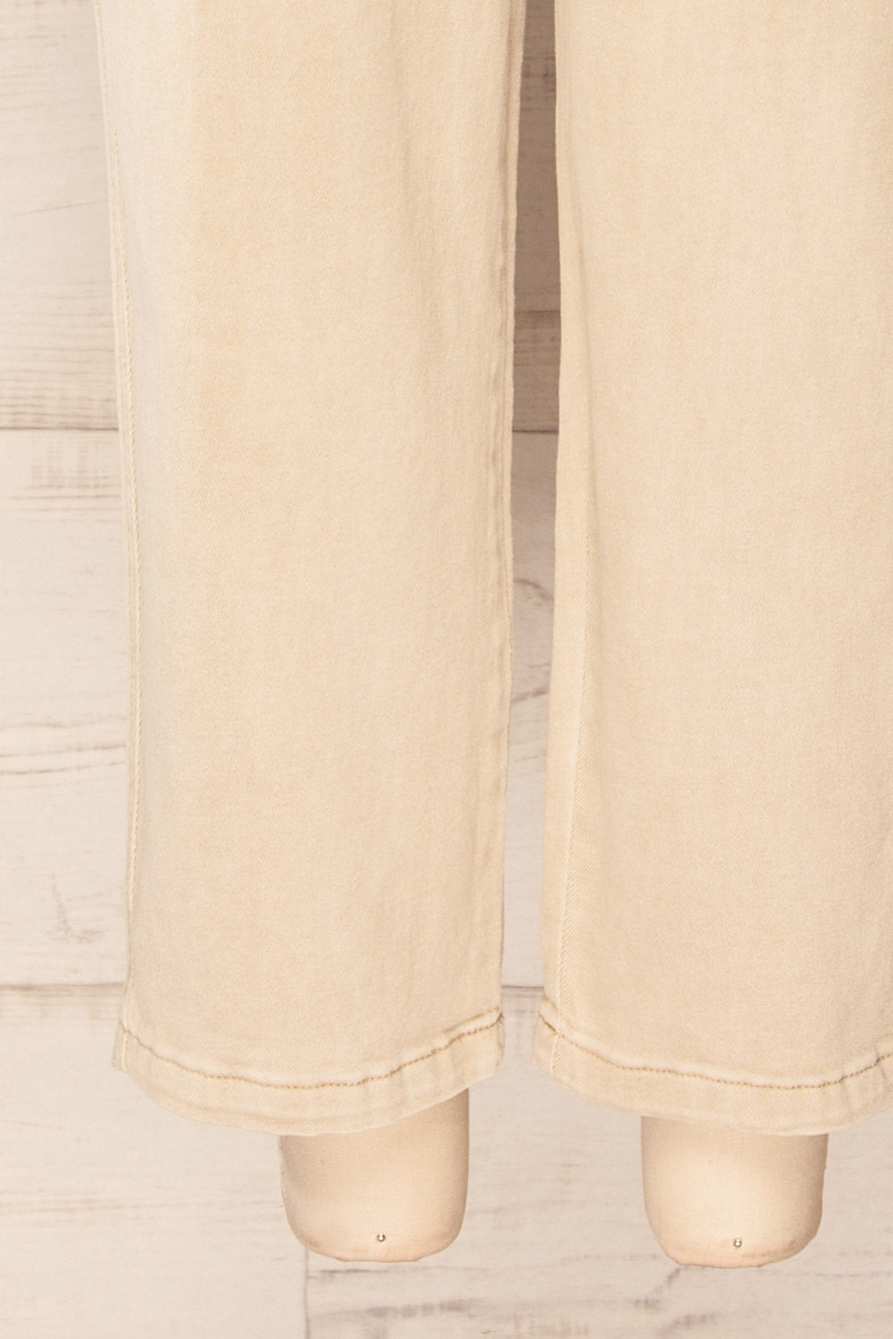 Missenden Beige Denim Overalls | La petite garçonne bottom