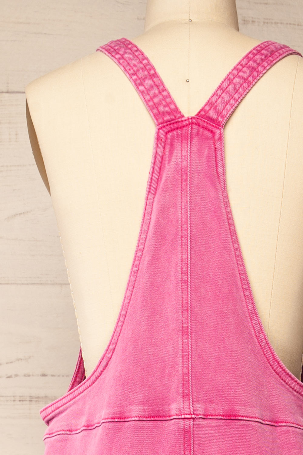 Missenden Pink Denim Overalls | La petite garçonne back