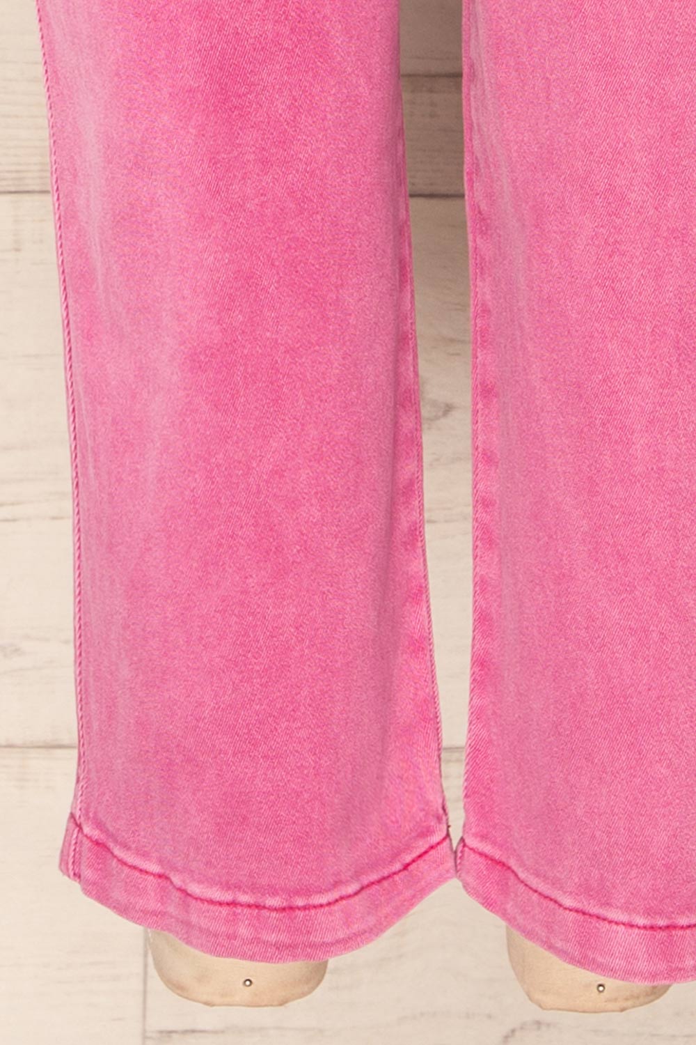 Missenden Pink Denim Overalls | La petite garçonne  bottom