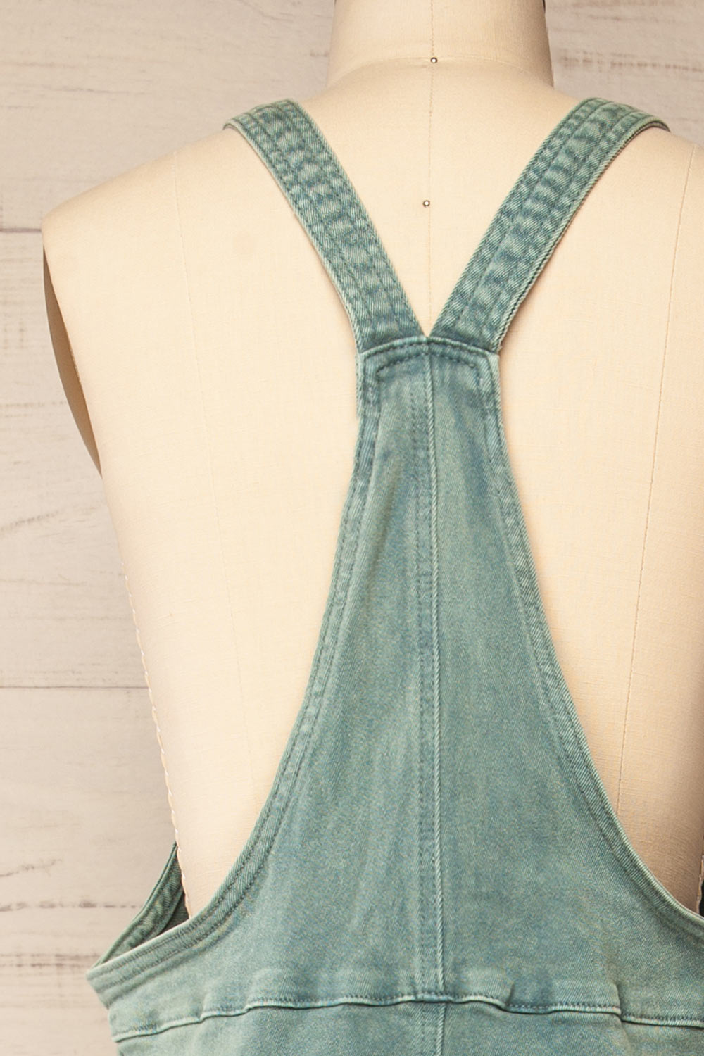 Missenden Sage Denim Overalls | La petite garçonne back