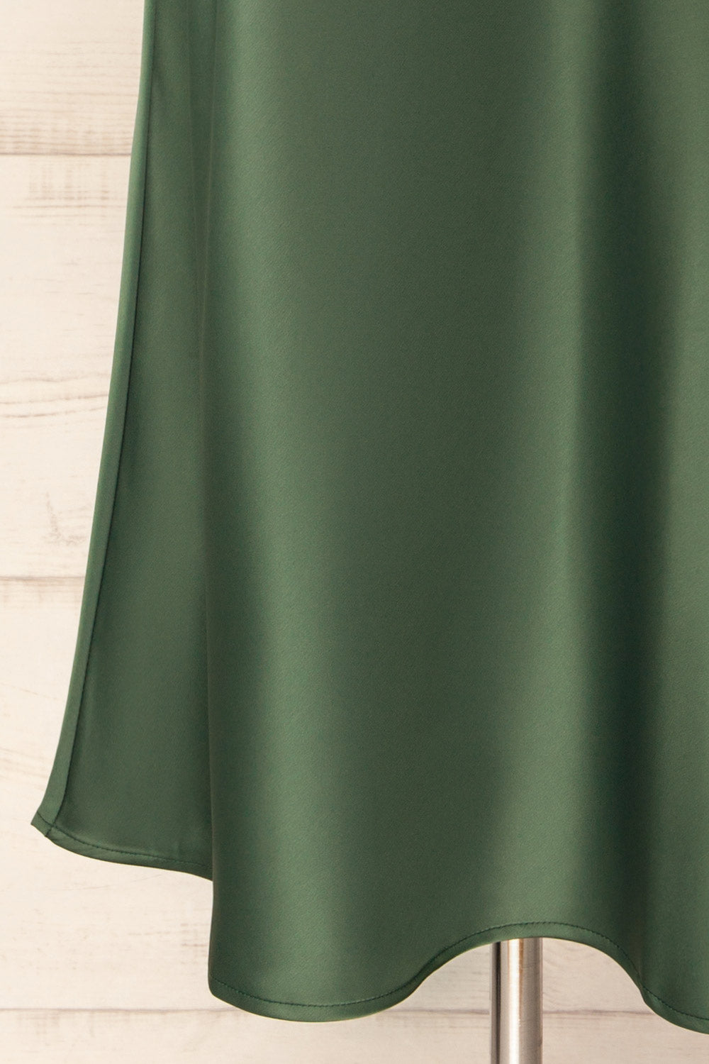 Molokai Midi Emerald Satin Skirt | La petite garçonne bottom
