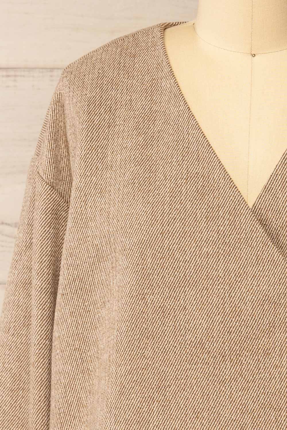 Montano Oversized Jacket w/ Asymmetric Front | La petite garçonne front