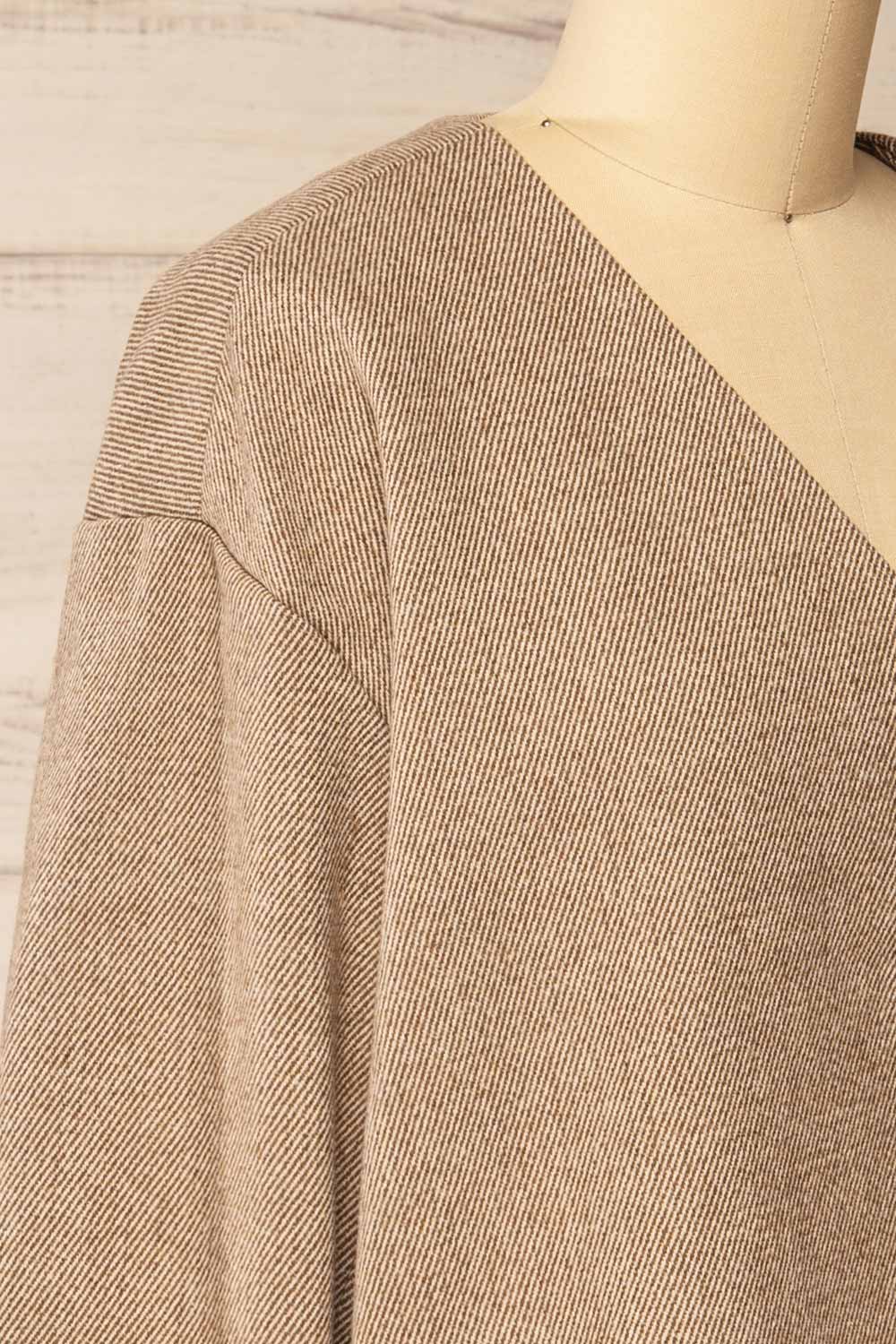 Montano Oversized Jacket w/ Asymmetric Front | La petite garçonne side