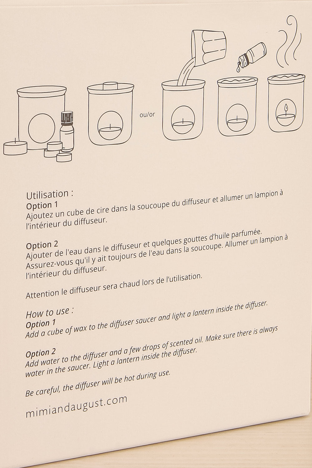 Mugling Aroma Ceramic Diffuser with Tealight | Maison garçonne back close-up