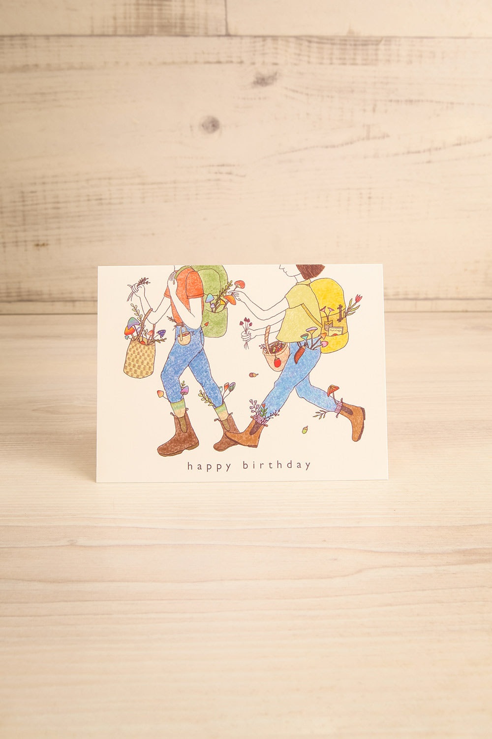 Mushroom Picking Greeting Card | Maison garçonne english view