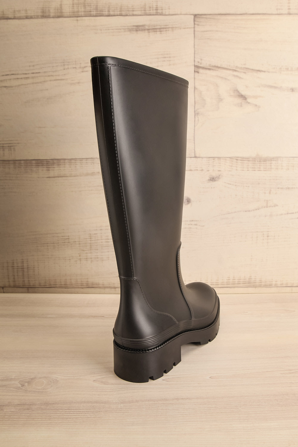 Mzuzu Matte Black Rain Boots | La petite garçonne back view