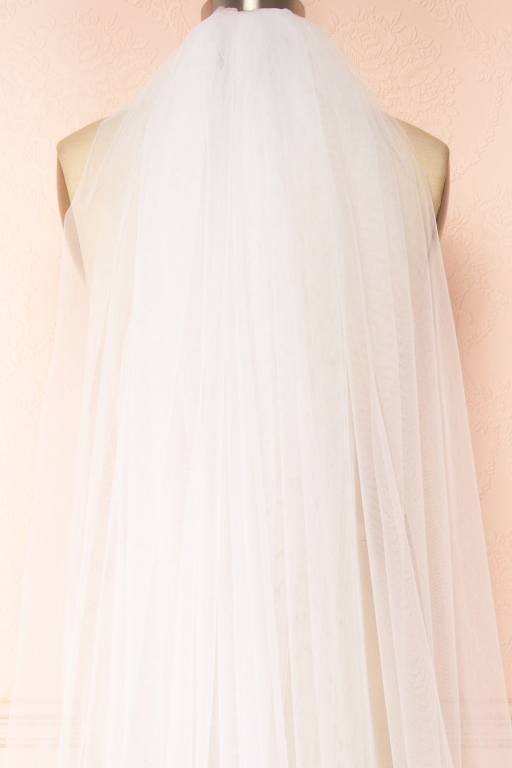 Naima White Layered Bridal Veil | Boudoir 1861 close-up