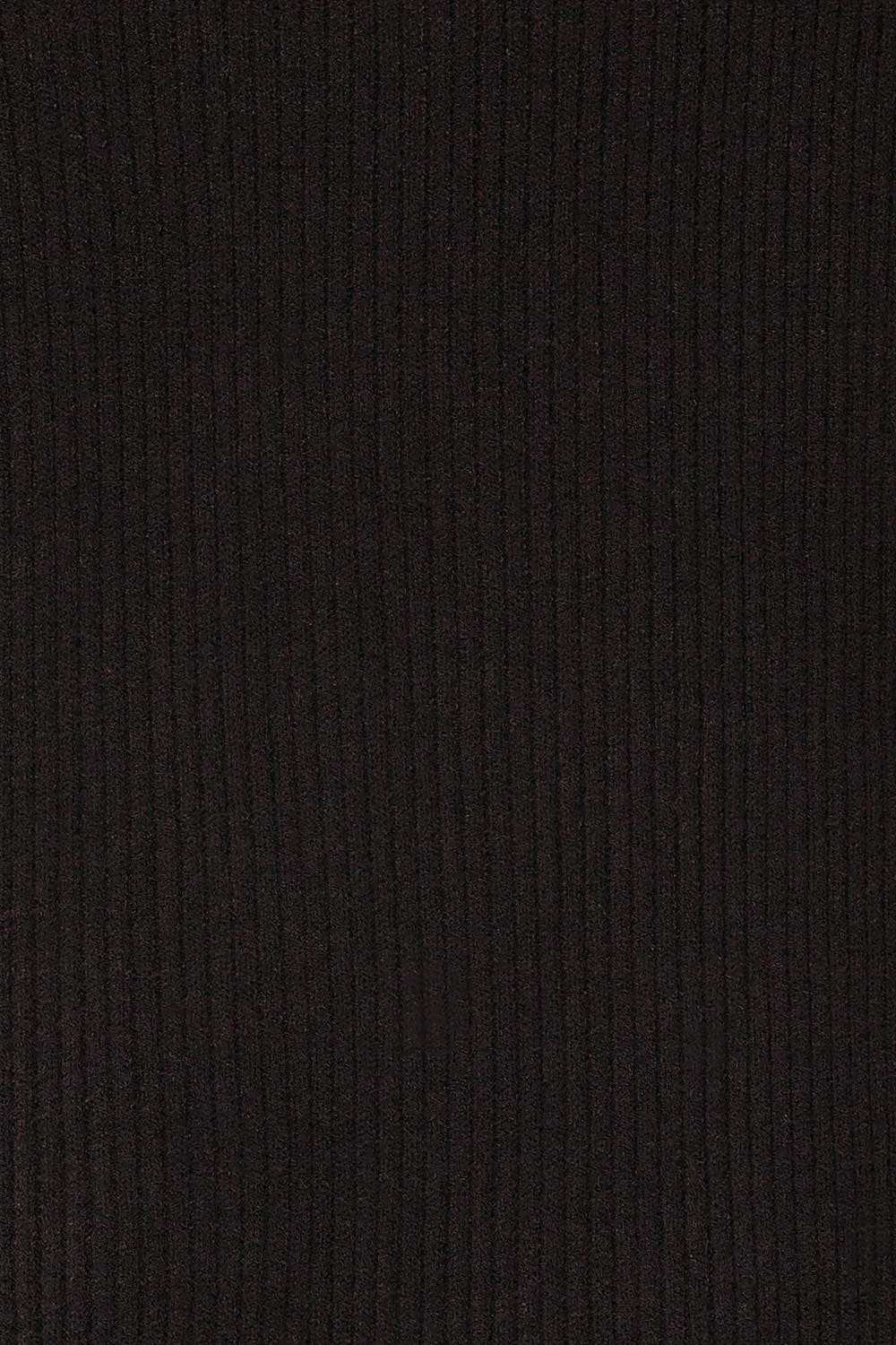 Nalchik Black | Long Ribbed Sweater w/ Slit