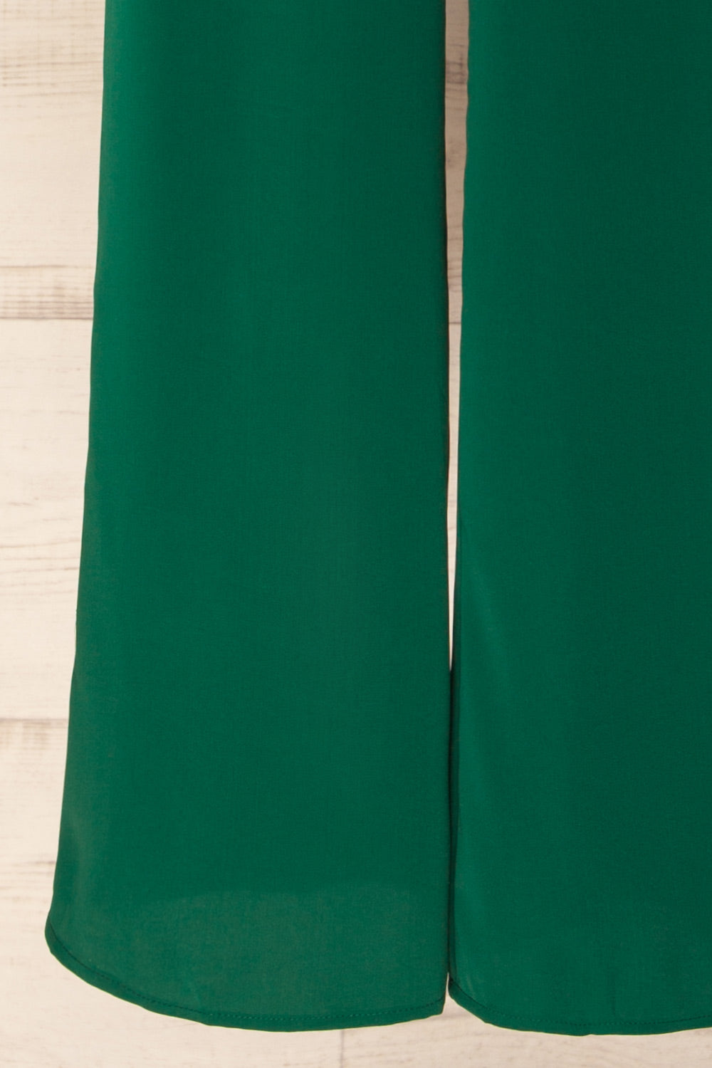 Nantwich Green Silky Long-Sleeved Jumpsuit | La petite garçonne bottom 