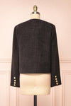 Nareve Black Vintage Style Tweed Jacket | Boutique 1861 back view