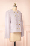 Nareve Lilac Vintage Style Tweed Jacket | Boutique 1861 side view