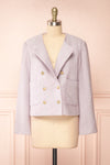 Nareve Lilac Vintage Style Tweed Jacket | Boutique 1861 open view