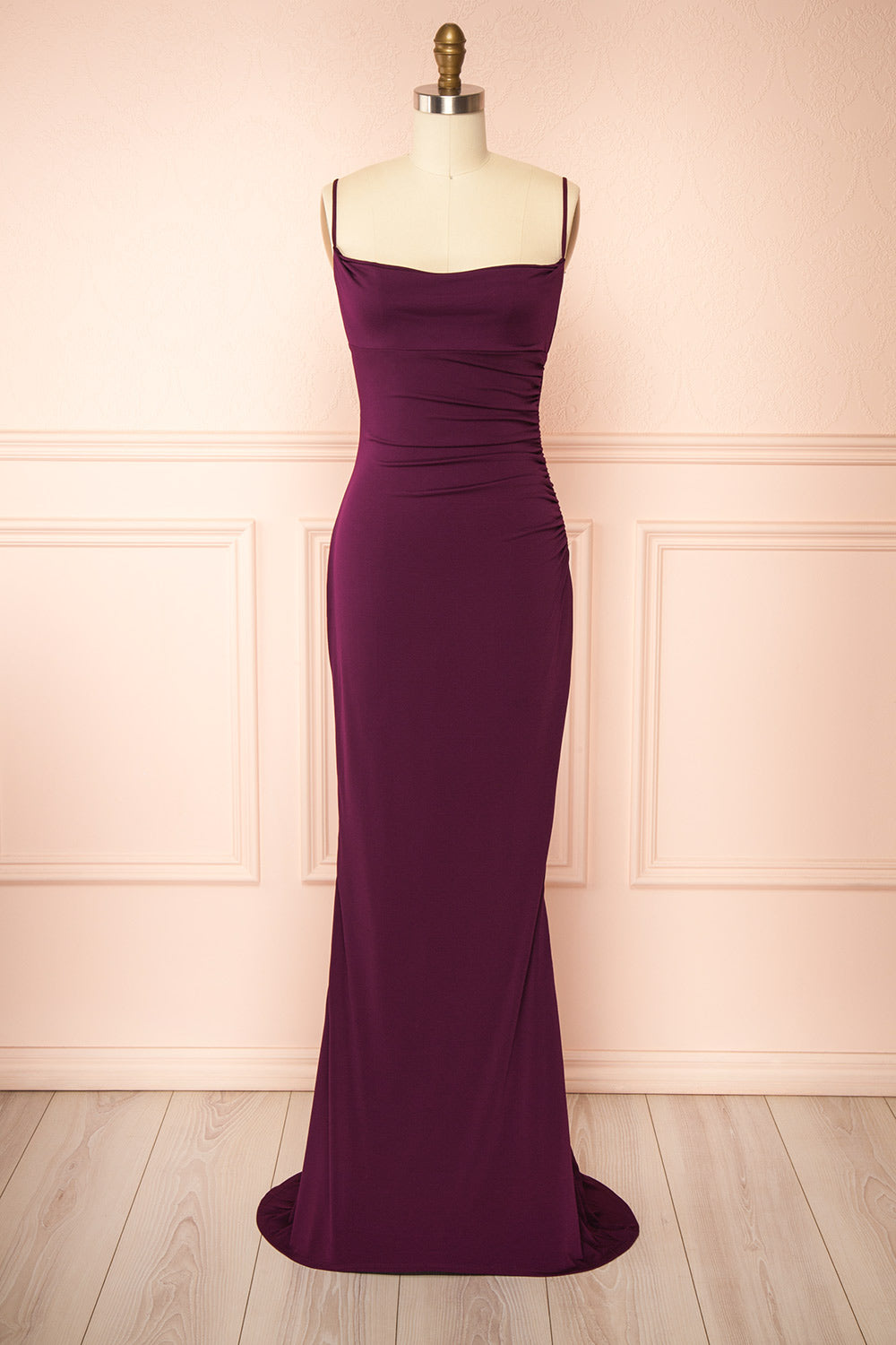 strapless open back dress Purple Kaftan Maxi Dress for Women. Purple Caftan Dress – Nuichan main image 0
