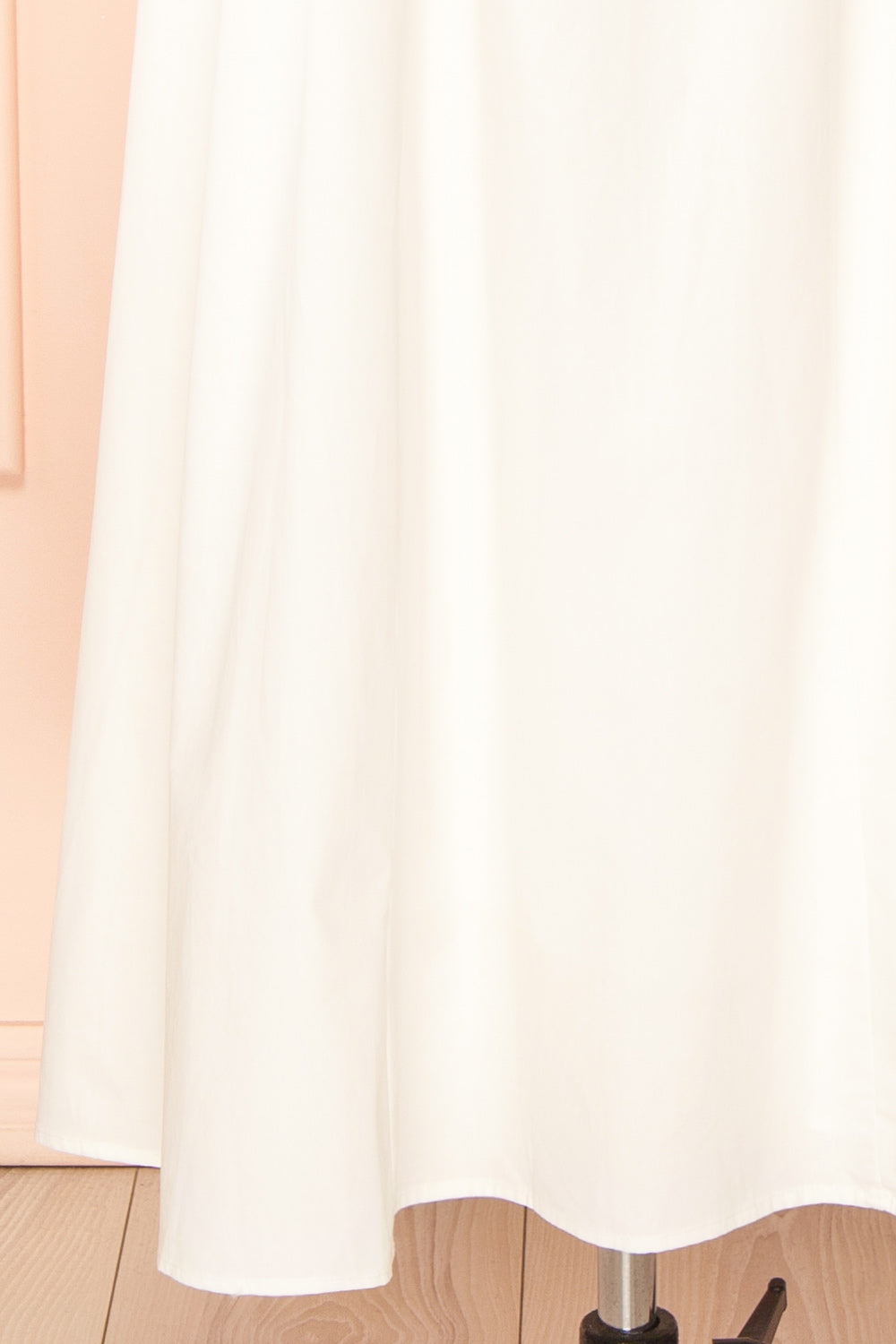 Nena Ivory Long Dress with Square Neckline | Boutique 1861 bottom