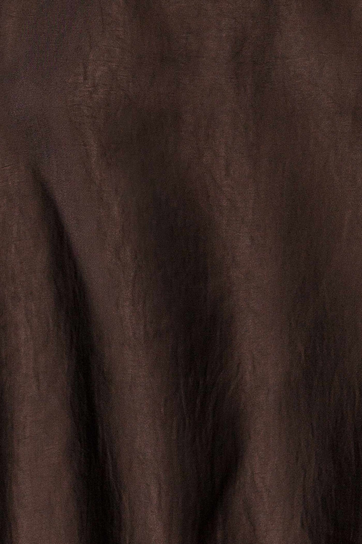 fabric view of Neomede Brown Satin Cape Top with Scarf at La petite garçonne