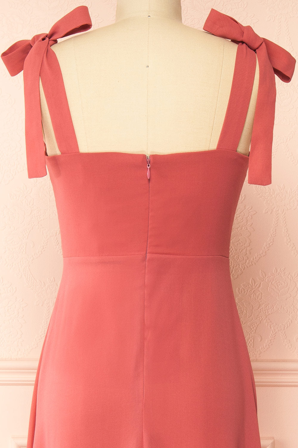 Neytiri Pink Exclusive 1861 A-Line Dress | Boutique 1861 back view