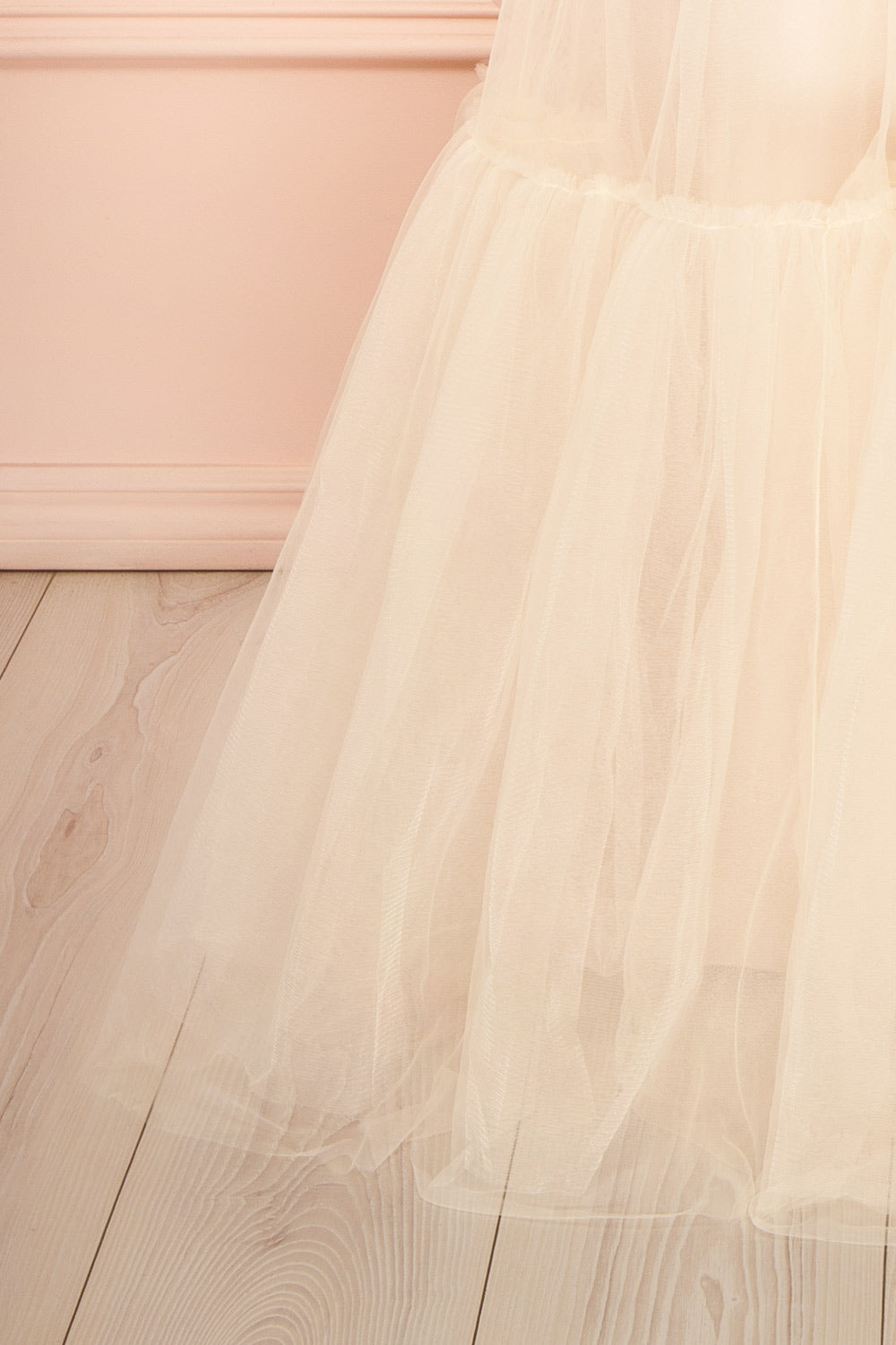 Nicola Champagne | Robe Maxi Corset Sans Bretelles