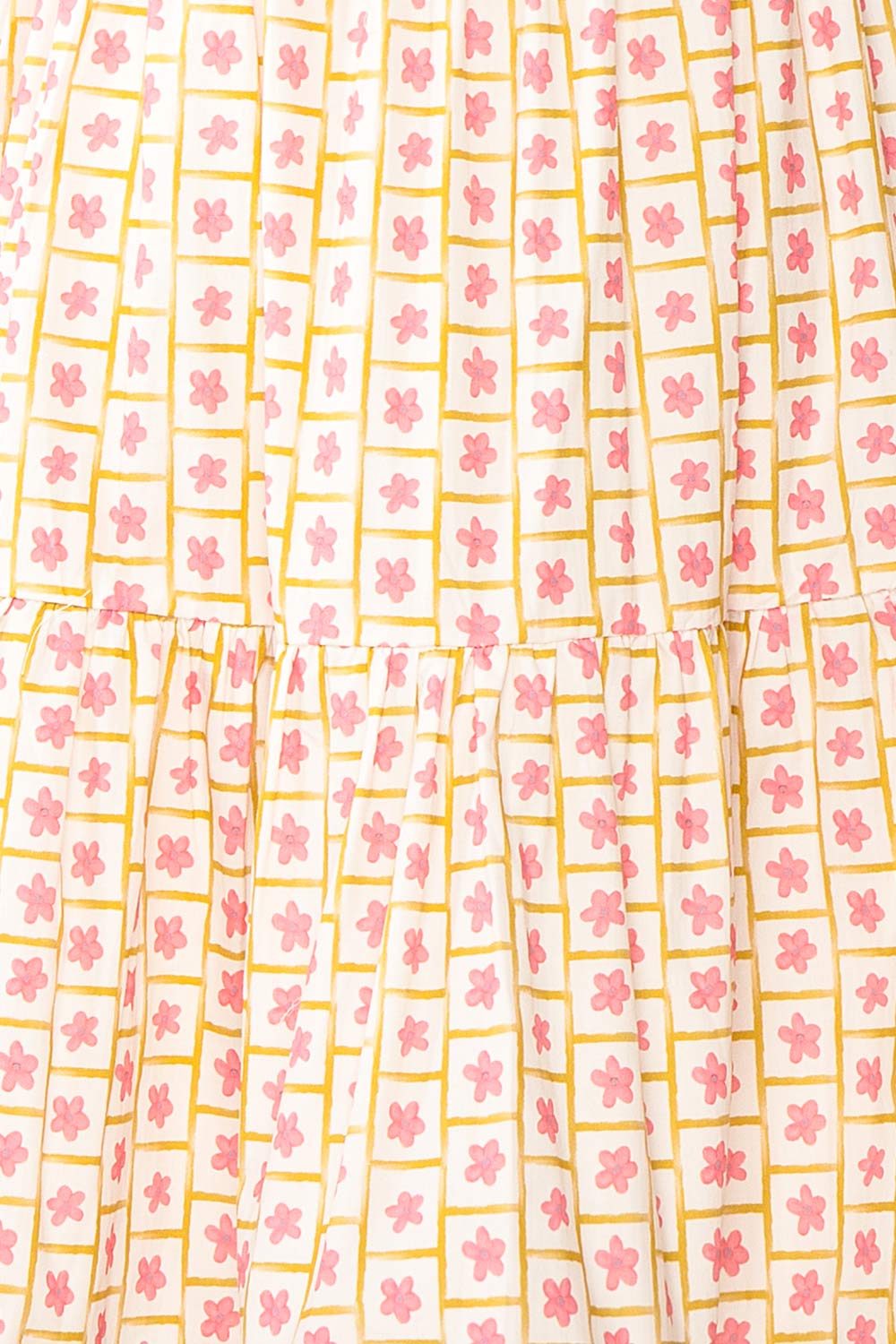 Nimue Floral A-Line Short Dress | Boutique 1861 fabric