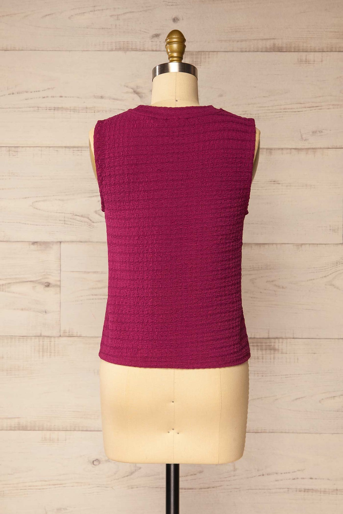 back view of Nucet Pink Sleeveless Tank Top at La petite garçonne