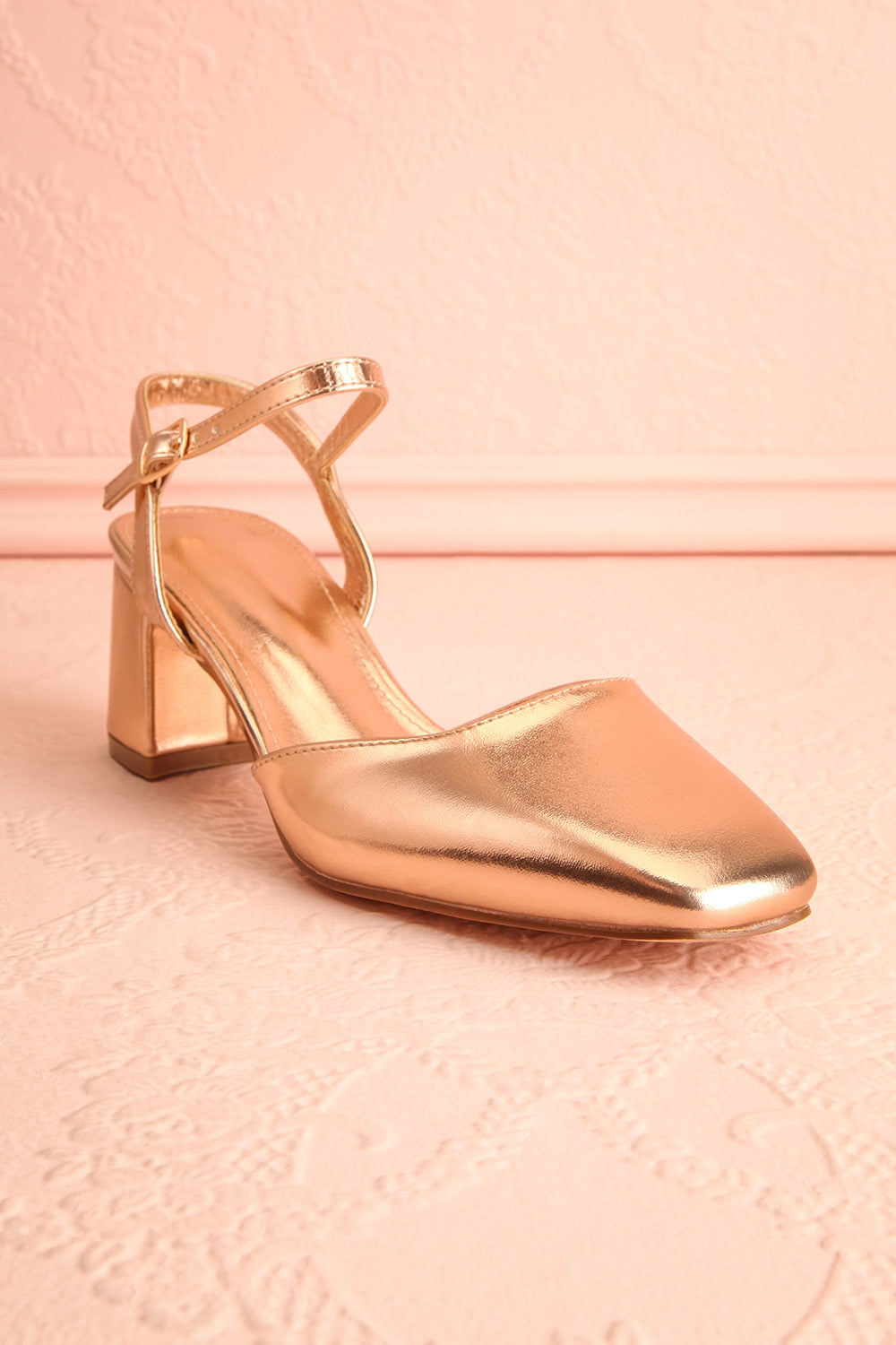 Nycole Black High-Heels w/ Ankle Strap | Boutique 1861 front view