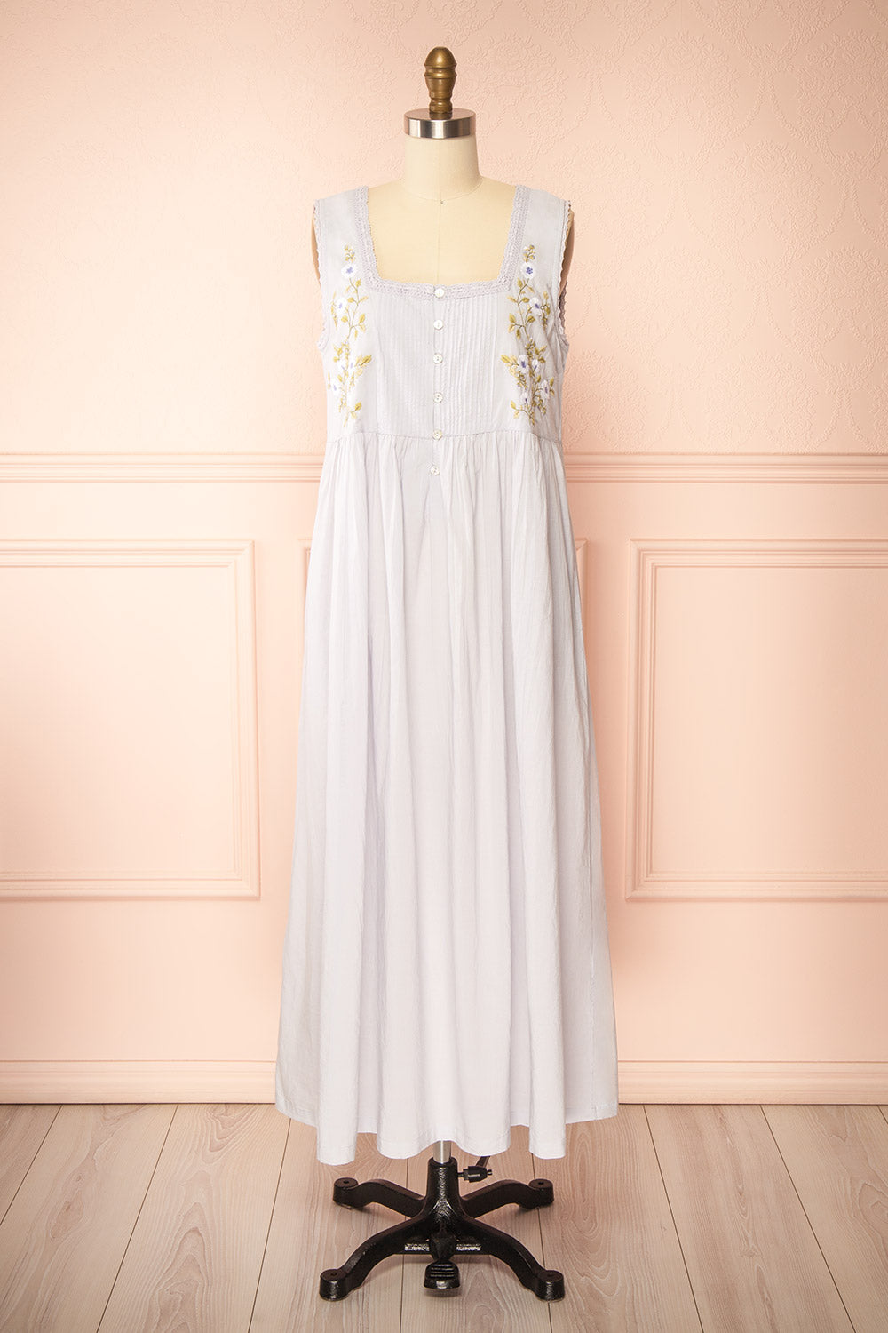 Oaklyn Lilac Nightgown with Pockets by April Cornell | Boutique 1861 front view