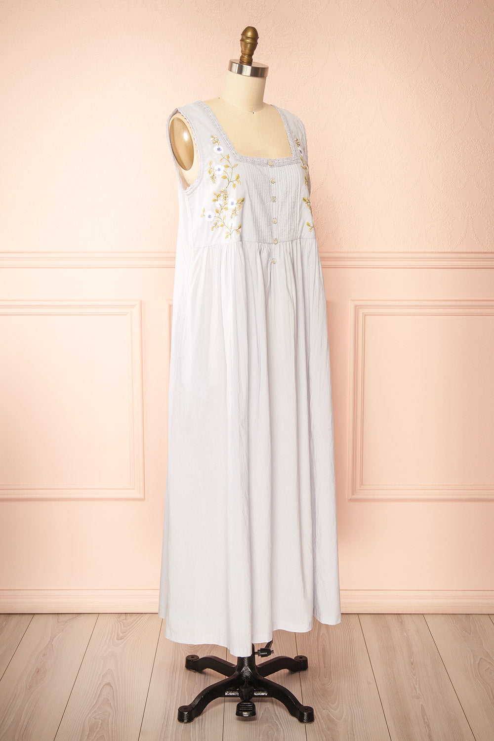 Oaklyn Lilac Nightgown with Pockets by April Cornell | Boutique 1861 side view