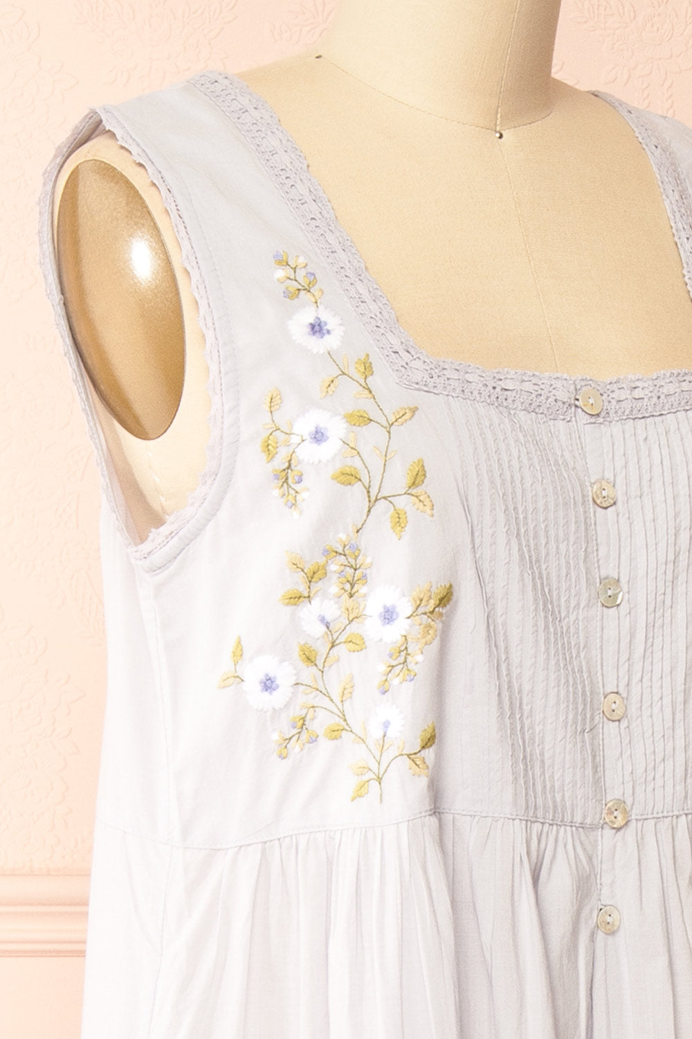 Oaklyn Lilac Nightgown with Pockets by April Cornell | Boutique 1861 side