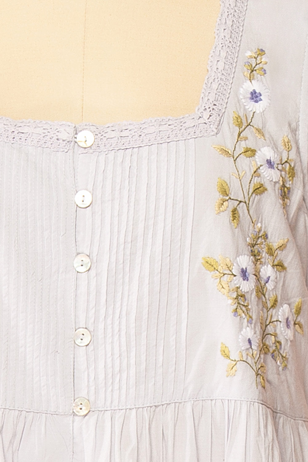 Oaklyn Lilac Nightgown with Pockets by April Cornell | Boutique 1861 fabric