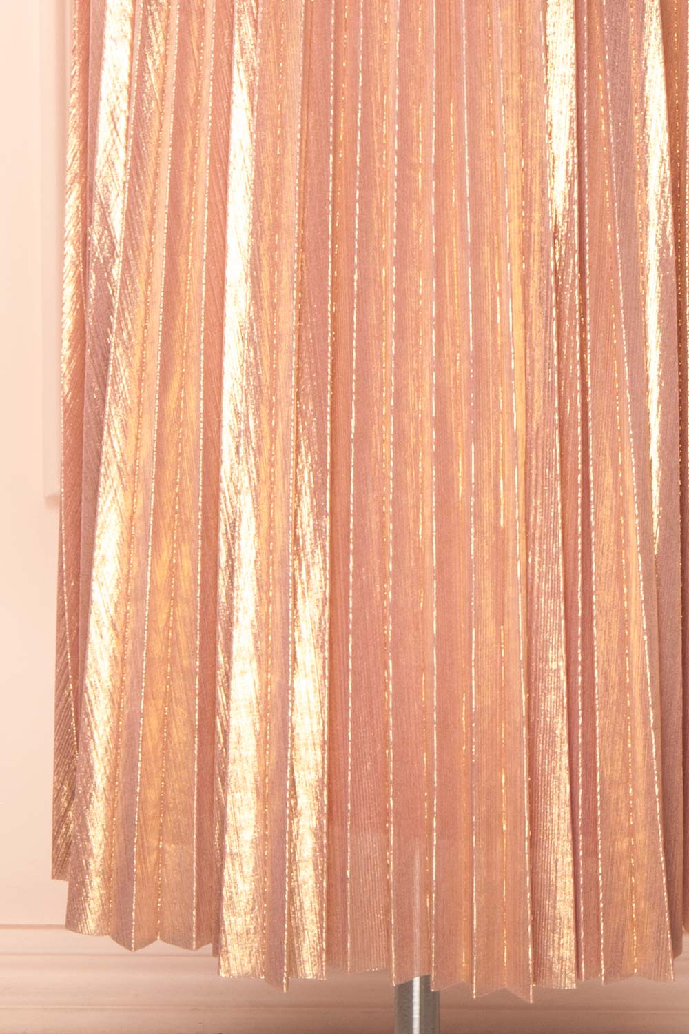 Ociana Pleated Iridescent Pink Skirt | Boutique 1861 bottom