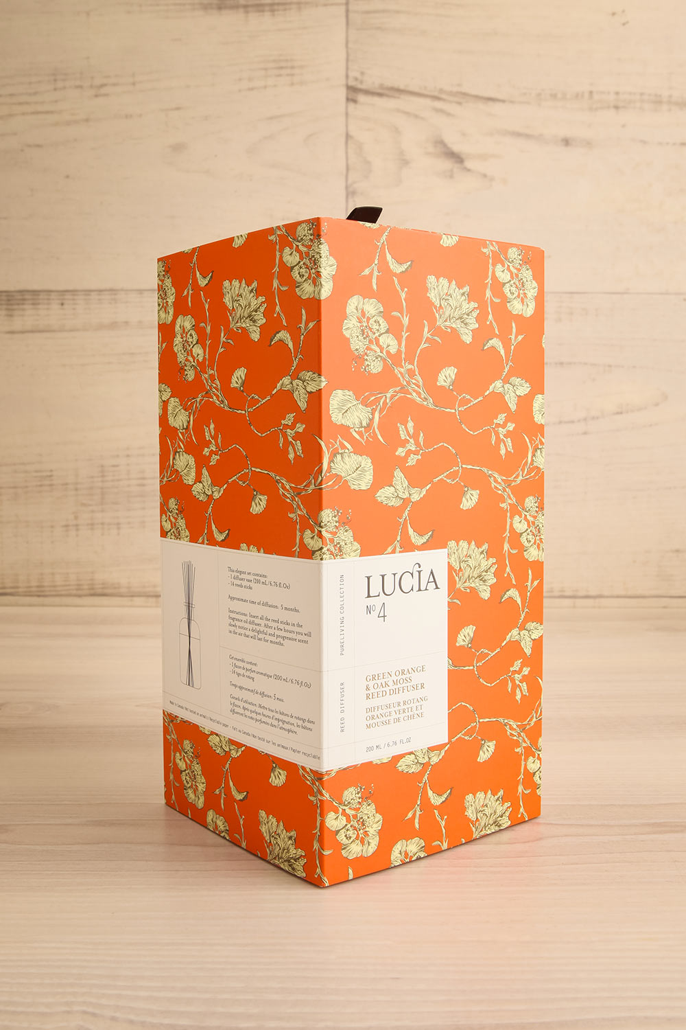 Green Orange and Oak Moss Reed Diffuser by Lucia | Maison garçonne box