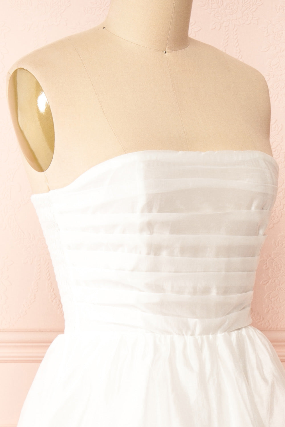 Orlaith | White Layered Maxi Dress w/ Ruffles