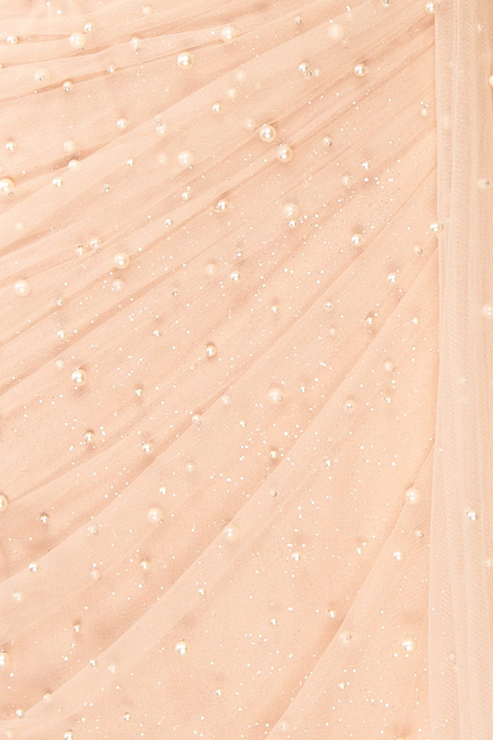 Orphee Pink Pleated Gown w/ Pearls & Cape | Boudoir 1861  fabric 