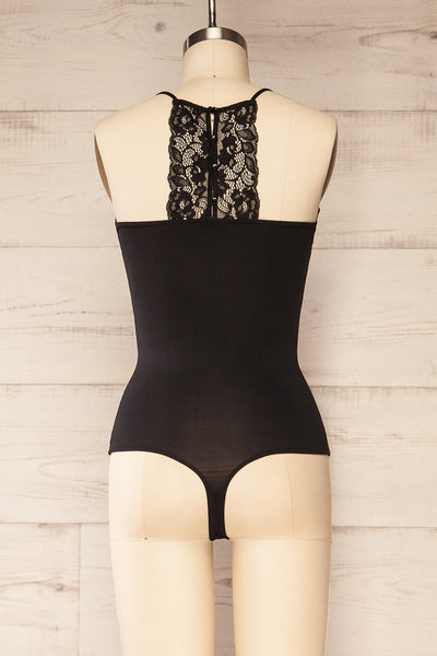 Oswestry Black Lace Lingerie Bodysuit | La petite garçonne back view