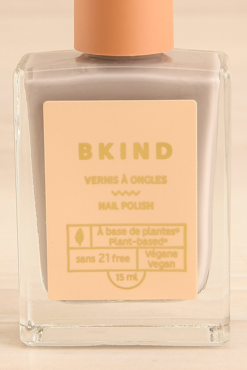 P'tit Bum Pale Grey Nail Polish | Maison garçonne close-up