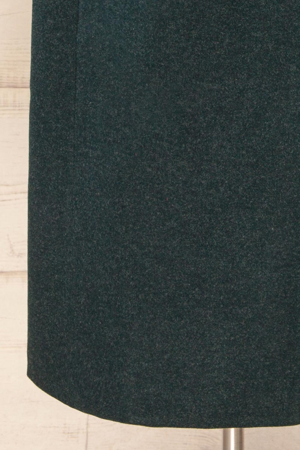 Padua Green Felt Coat w/ Belt | La petite garçonne bottom