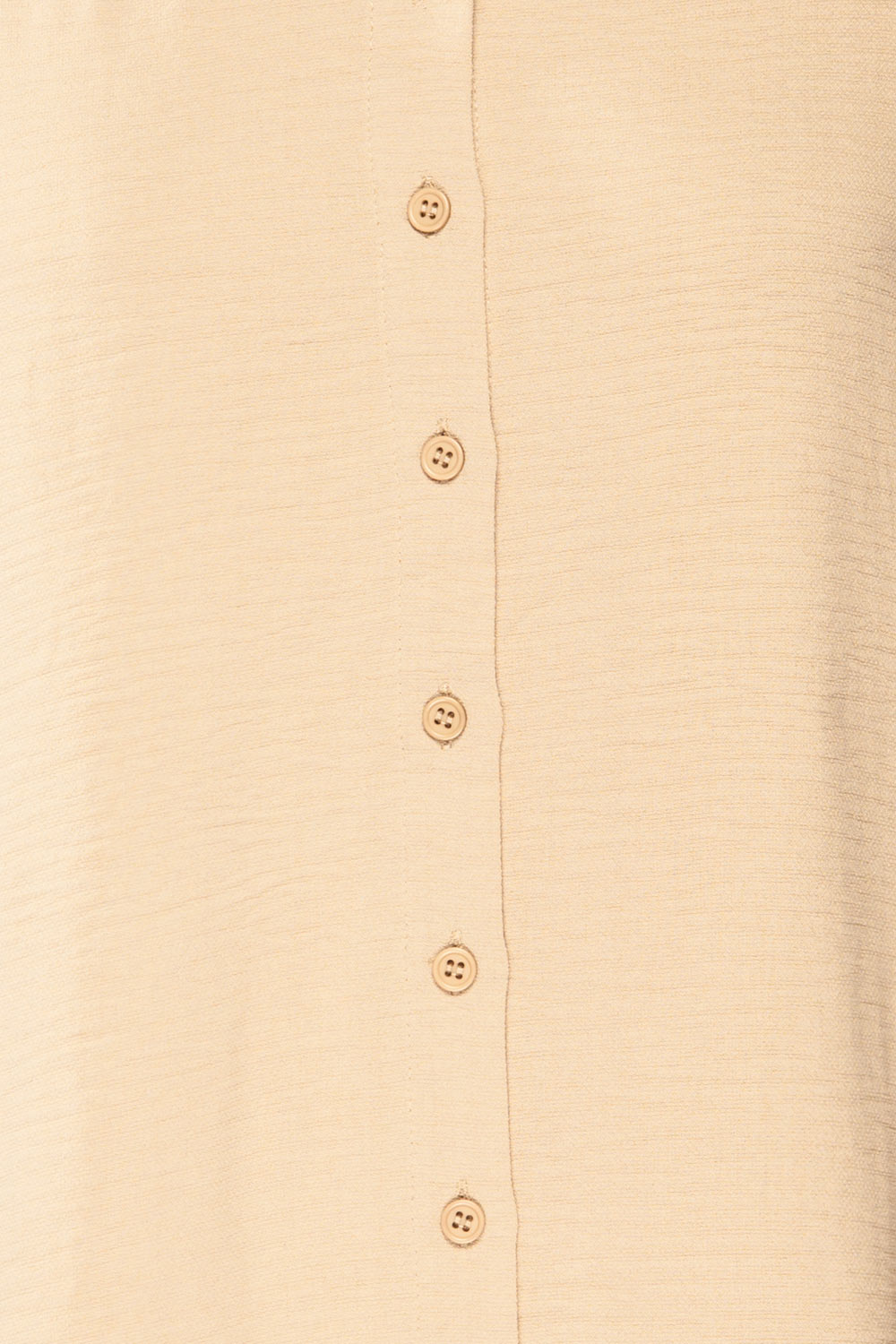 Palanga Beige Button-Up Blouse | La petite garçonne fabric